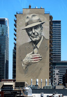 LC wall mural portrait