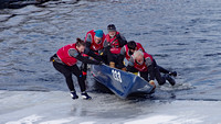 Elaine Bacal_Ice Canoe team at the finish line